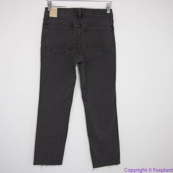 NEW Madewell Petite Stovepipe Jeans in Banberry Wash: Raw-Hem, P27 - Picture 9 of 16